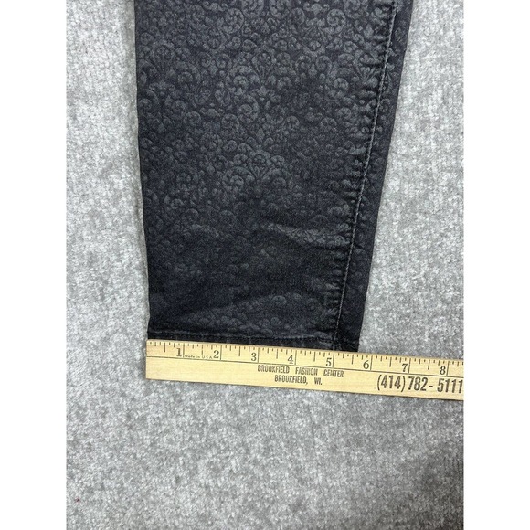 Democracy Fleur De Lis Print Justice‎ Jegging Jeans Women Size 10 Stretch Black - Picture 13 of 13